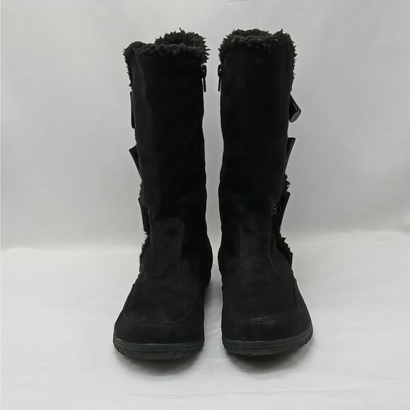 Kenneth Cole Unlisted On Your Mark Boots Women's 6M Black Faux Suede Mid Calf - Picture 4 of 9